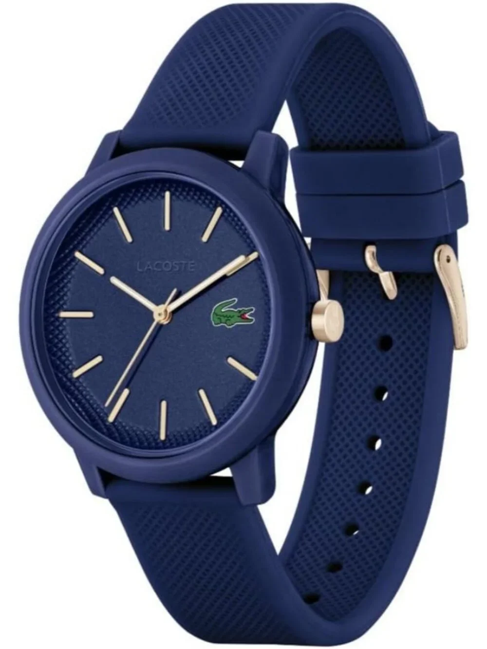 Men's Blue Silver Case Quartz Premium Sporty Fashion Timepiece Dress Wrist Watch